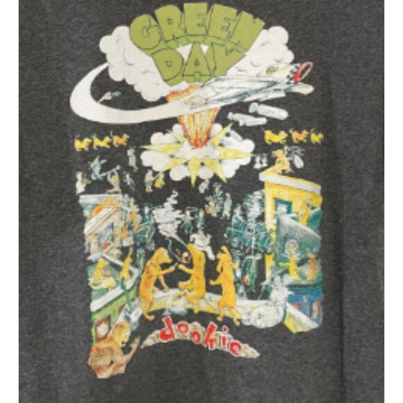 Green Day Dookie Scene T-Shirt Dark Gray XL Shirt - Picture 2 of 2